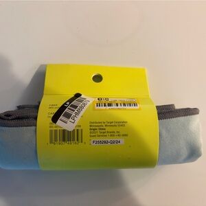 All in Motion Gray and blue Micro Fabric towel